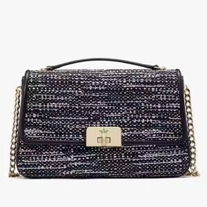 NWT - Kate Spade - Carey Tweed Medium Flap Shoulder Bag
